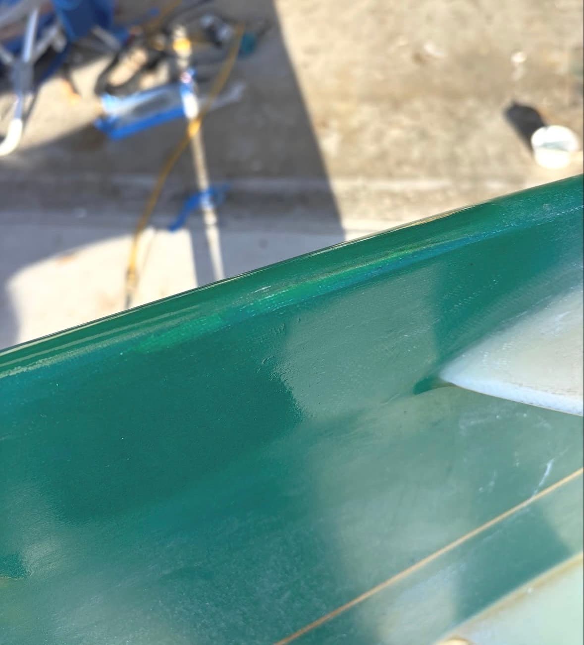 Rail Repair — Color Matched after repair